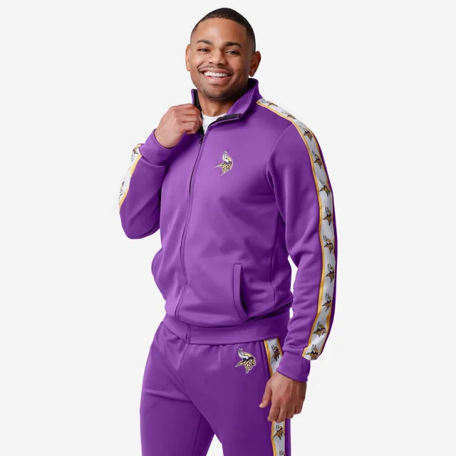 Minnesota Vikings Veste de survêtement à logo rayé