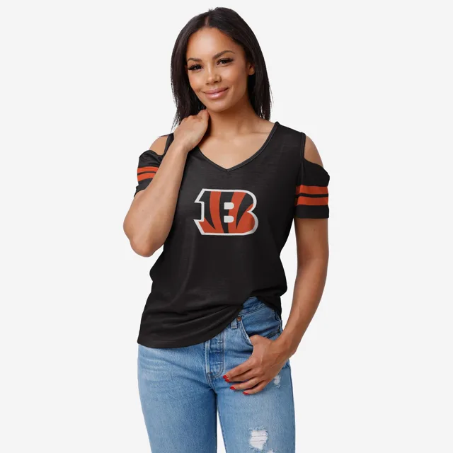 Cincinnati Bengals T-shirt à épaules dénudées pour femme