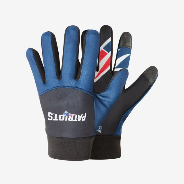 New England Patriots Gants de textos avec logo sur la paume