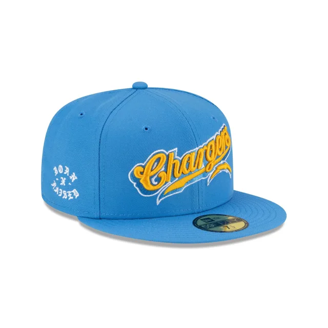 Né x Élevé x Los Angeles Chargers Script 59FIFTY Chapeau ajusté