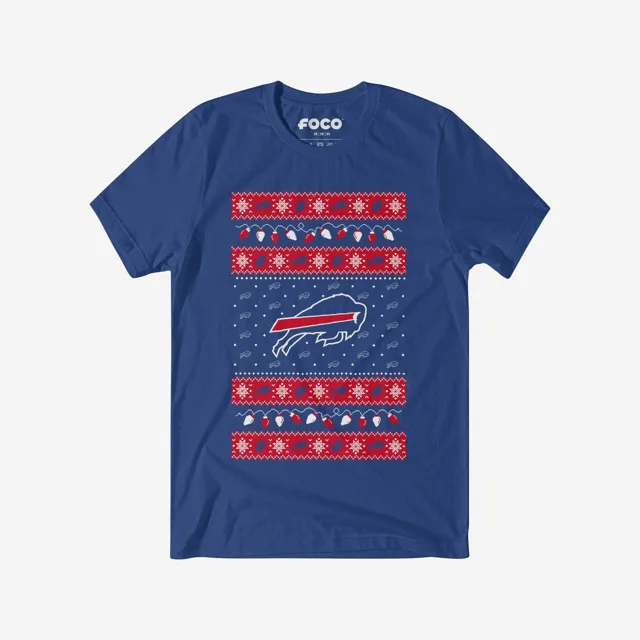 Buffalo Bills T-shirt pull lumières de Noël