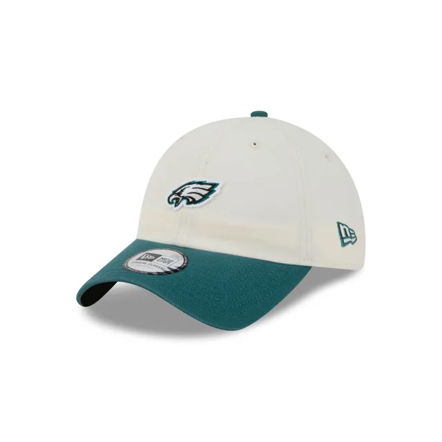 Philadelphia Eagles Mini Logo Chrome Blanc Chapeau réglable classique décontracté