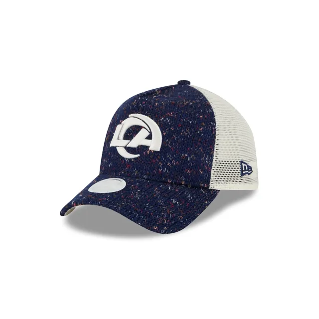 Los Angeles Rams Casquette de camionneur en tricot 9FORTY A-Frame pour femmes