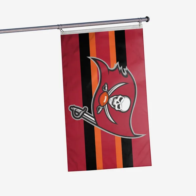 Tampa Bay Buccaneers Drapeau horizontal à rayures avec grand logo