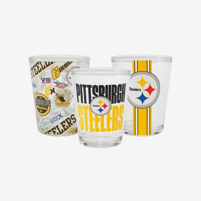 Pittsburgh Steelers Lot de 3 verres à shot