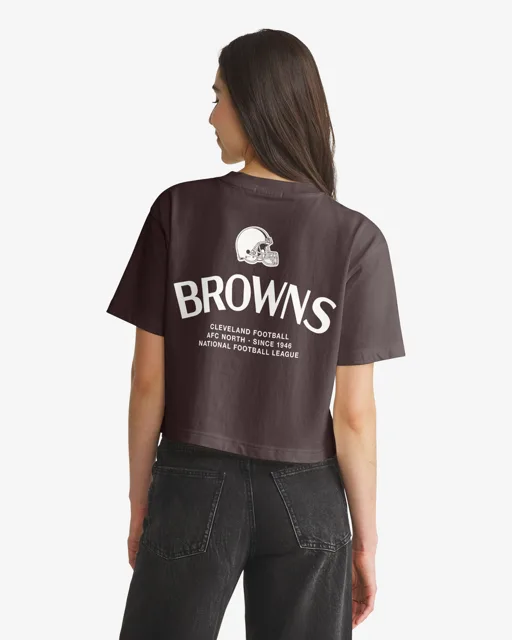 Cleveland Browns HADRIAN '47 FOUNDATION CROP TEE FEMME