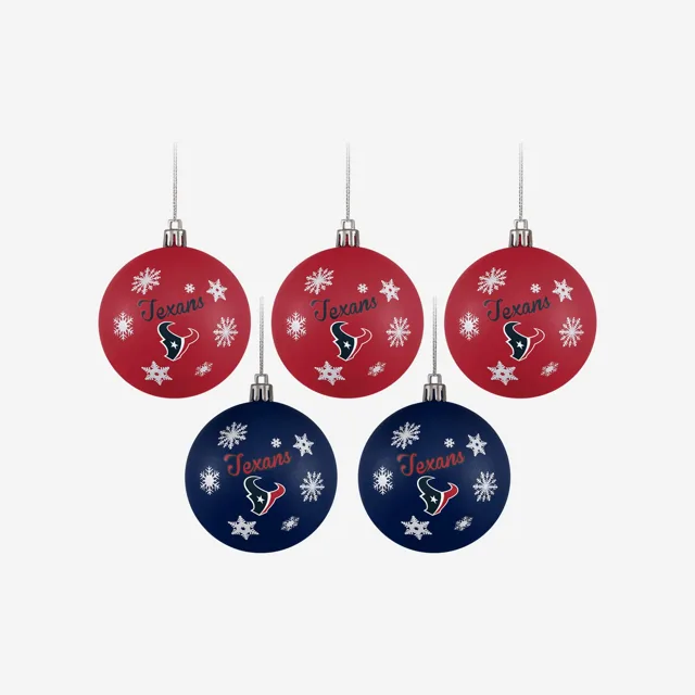 Houston Texans Lot de 5 boules incassables