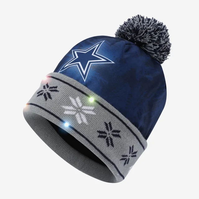 Dallas Cowboys Bonnet imprimé lumineux avec grand logo