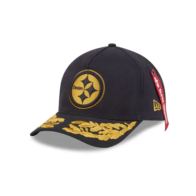Alpha Industries x Pittsburgh Steelers Casquette Snapback noire 9FORTY M-Crown A-Frame