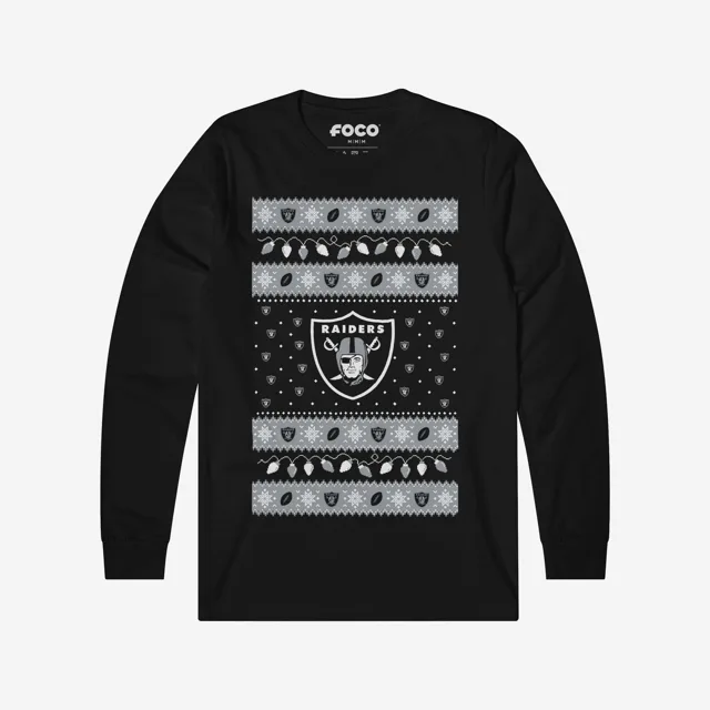 Las Vegas Raiders Pull à manches longues Holiday Lights