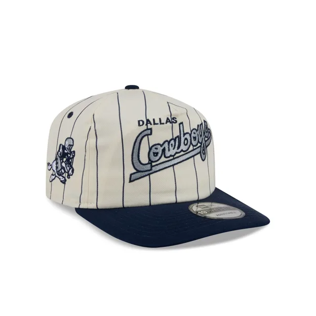 Dallas Cowboys Casquette Snapback 19TWENTY à fines rayures blanches chromées