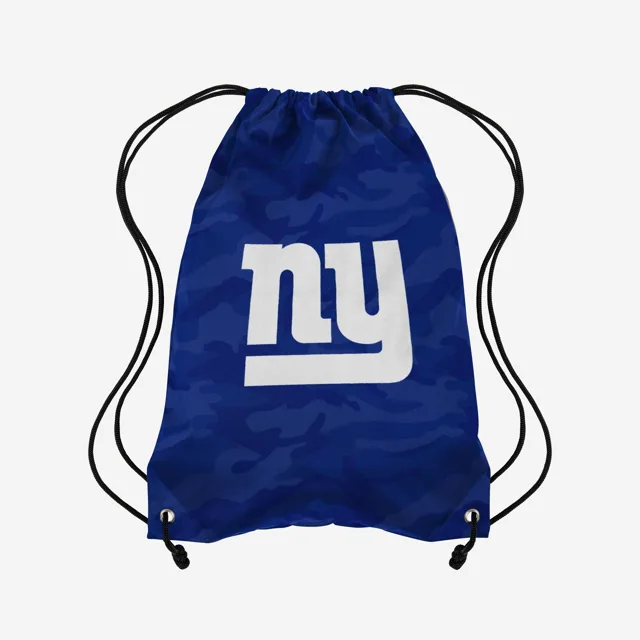 New York Giants Sac à dos à cordon camouflage avec grand logo