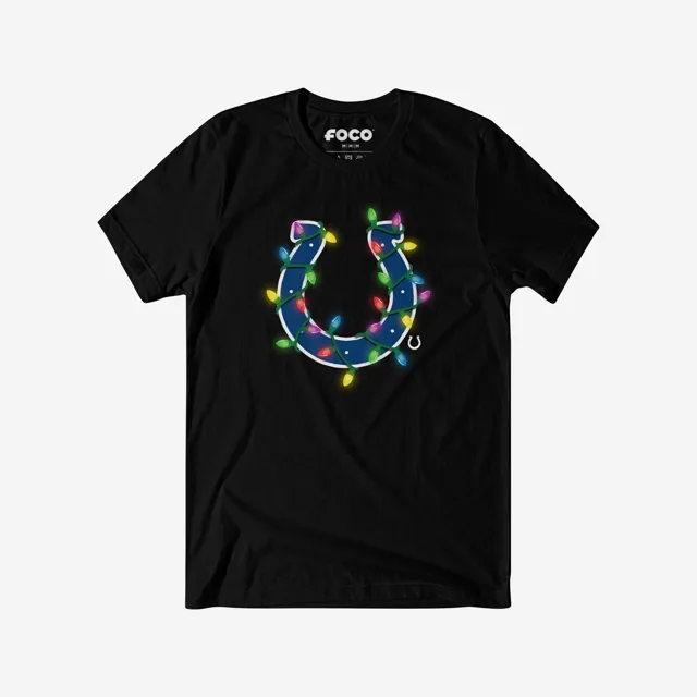 Indianapolis Colts T-shirt avec logo principal Holiday Lights
