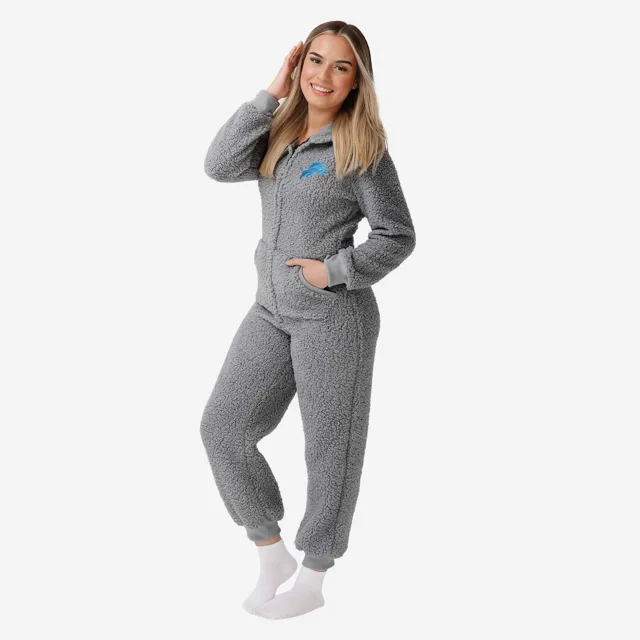 Detroit Lions Pyjama une pièce Sherpa pour femme