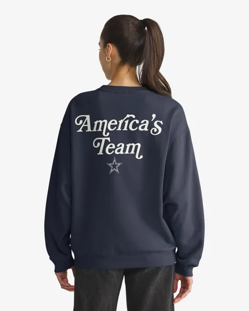 Dallas Cowboys SHOUT IT OUT '47 OVERSIZED CREW FEMME