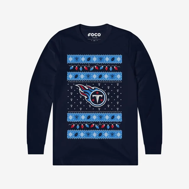 Tennessee Titans Pull à manches longues Holiday Lights