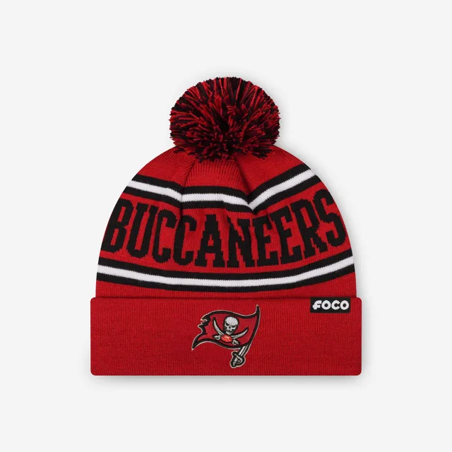 Bonnet à pompon avec logo principal Tampa Bay Buccaneers