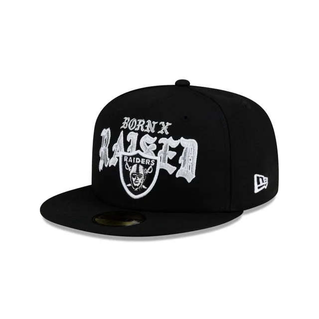 Né x Élevé x Las Vegas Raiders 59FIFTY Chapeau ajusté