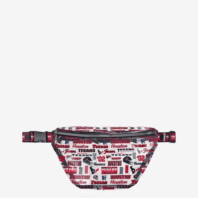 Houston Texans Répétez le sac banane transparent à imprimé rétro