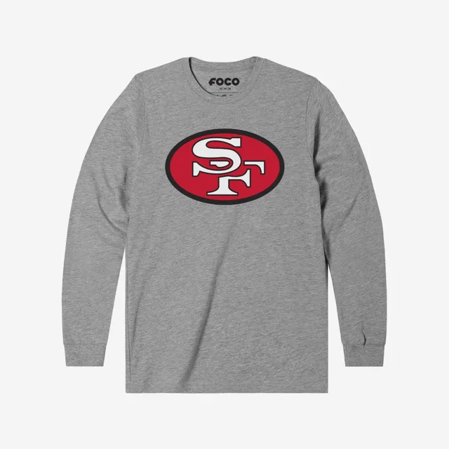 San Francisco 49ers 1968 T-shirt à manches longues avec logo rétro