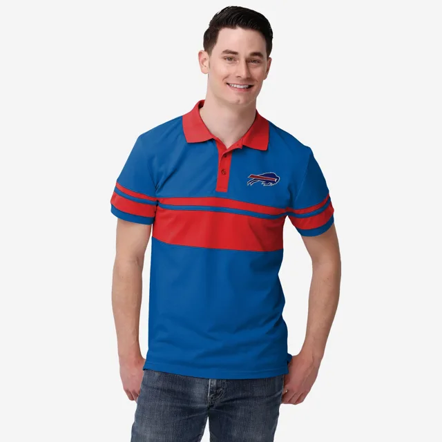 Polo à rayures en coton Buffalo Bills