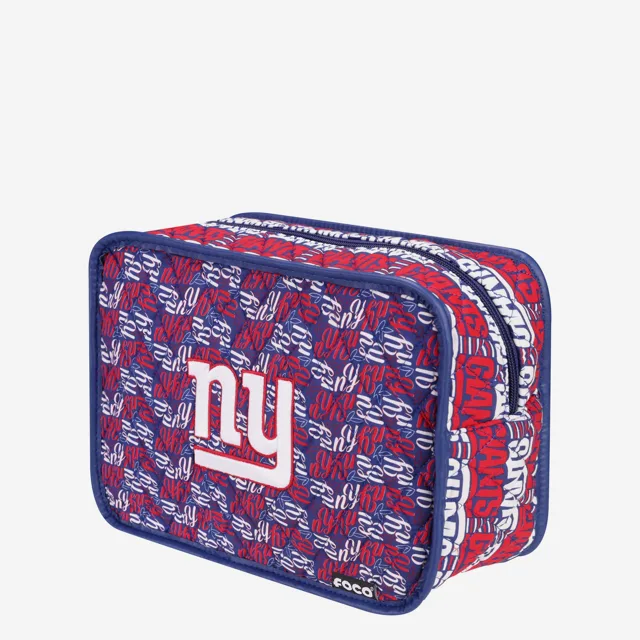 Trousse à maquillage imprimée matelassée New York Giants