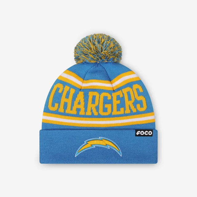 Bonnet à pompon avec logo principal Los Angeles Chargers