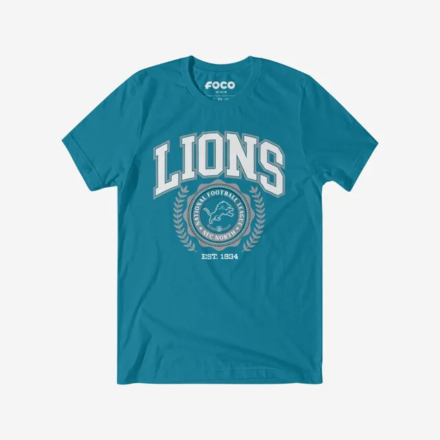 T-shirt à écusson de l'équipe Detroit Lions