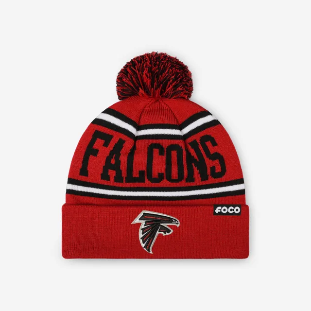 Bonnet à pompon avec logo principal Atlanta Falcons