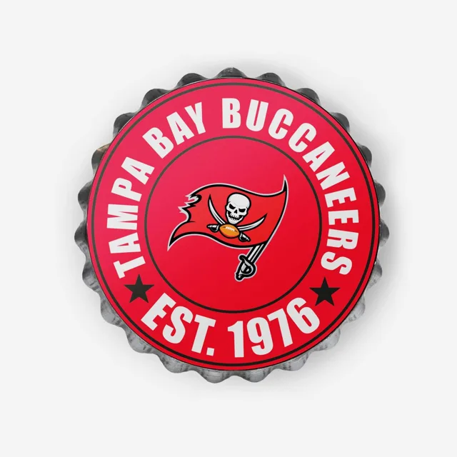 Panneau mural Tampa Bay Buccaneers pour bouchon de bouteille