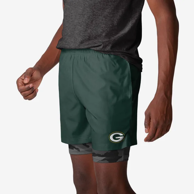 Green Bay Packers Team Color Camo Liner Short