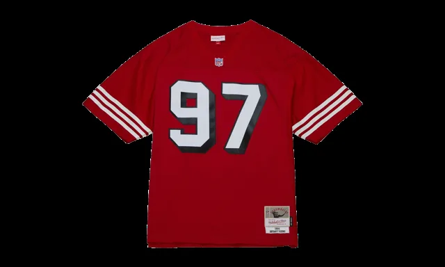 Maillot NFL Bryant Young Legacy "1994 San Francisco 49ers - Scarlet" LGJY3195 SF494BYOSCAR