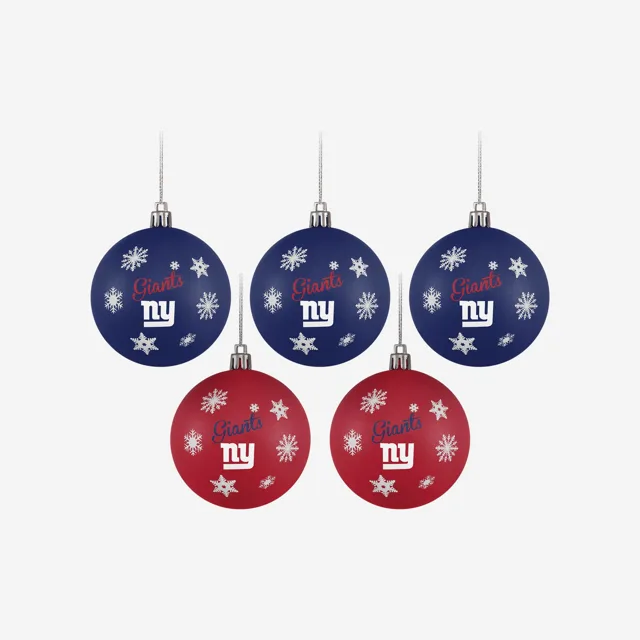 New York Giants Lot de 5 boules incassables