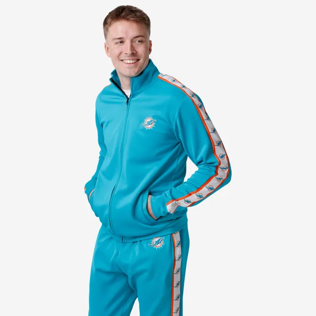 Miami Dolphins Veste de survêtement à logo rayé