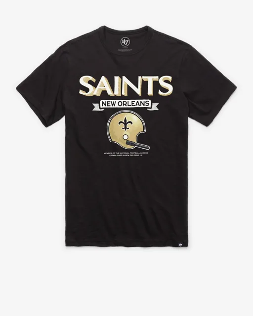 New Orleans Saints T-shirt SCRUM HISTORIQUE LONGUE DURÉE '47