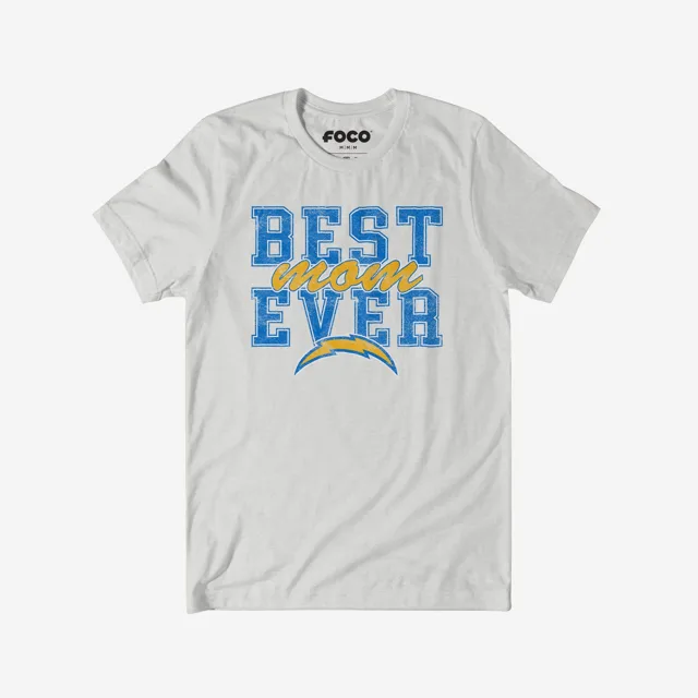 Los Angeles Chargers T-shirt empilé la meilleure maman de tous les temps