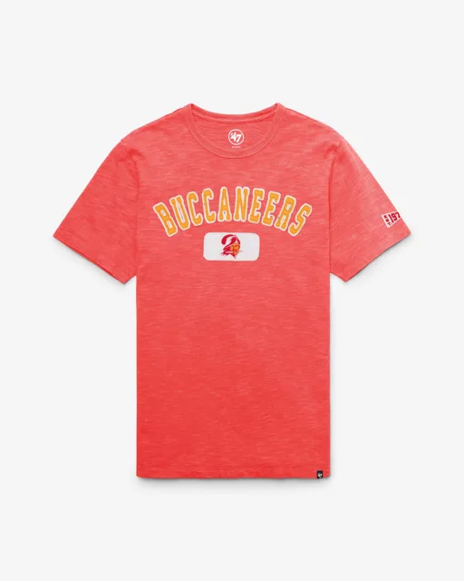 Tampa Bay Buccaneers HISTORIQUE SEYMOORE BIEN USÉ '47 HEAVY SLUB TEE