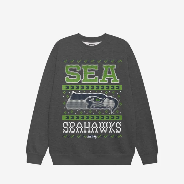 Seattle Seahawks Sweat-shirt à col rond des fêtes