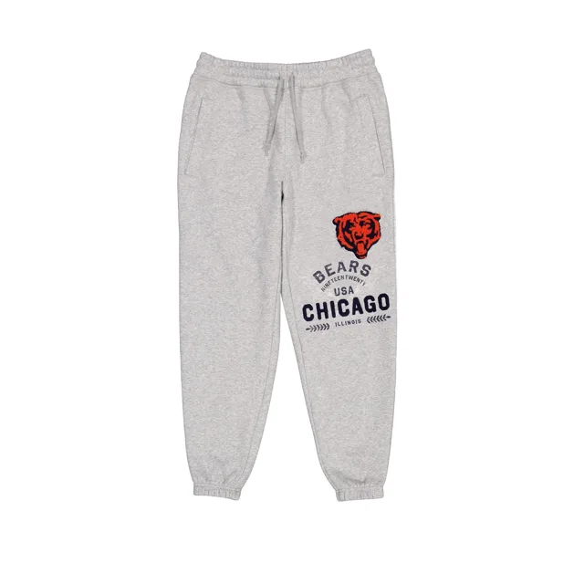 Chicago Bears Pantalon de survêtement universitaire gris chiné