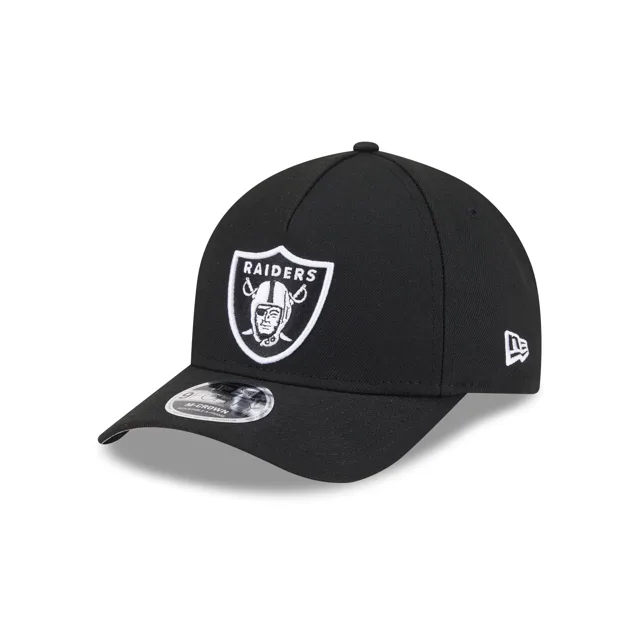 Las Vegas Raiders Casquette Snapback 9FORTY M-Crown A-Frame noire et blanche