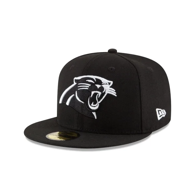 Carolina Panthers Chapeau ajusté 59FIFTY noir et blanc