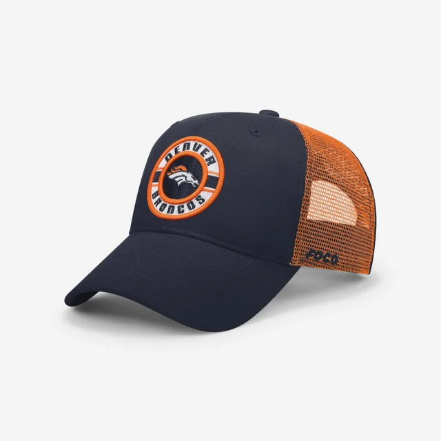 Casquette de camionneur bicolore Denver Broncos Patch