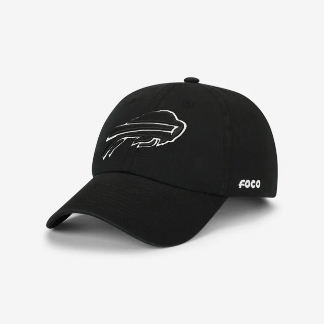 Casquette décontractée noire et blanche Buffalo Bills