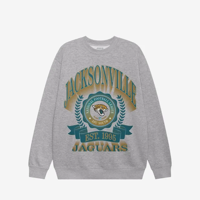Jacksonville Jaguars Sweat-shirt à col rond avec écusson de bannière