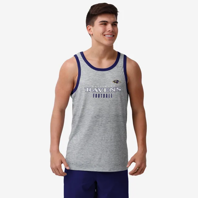 Baltimore Ravens Mot-symbole gris Top sans manches