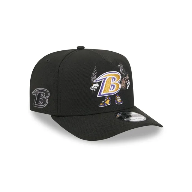 Chapeau Snapback Baltimore Ravens Cartoon 9FIFTY A-Frame
