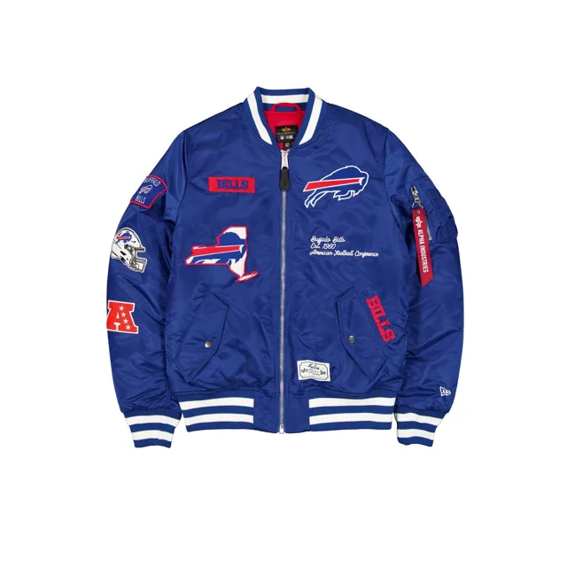 Alpha Industries x Buffalo Bills Blouson aviateur bleu MA-1