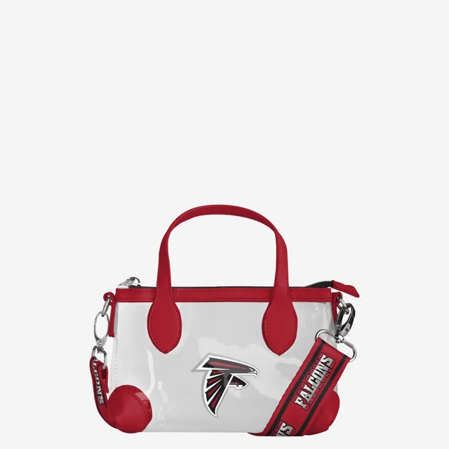 Atlanta Falcons Mini sac à main à bandoulière transparent avec grand logo