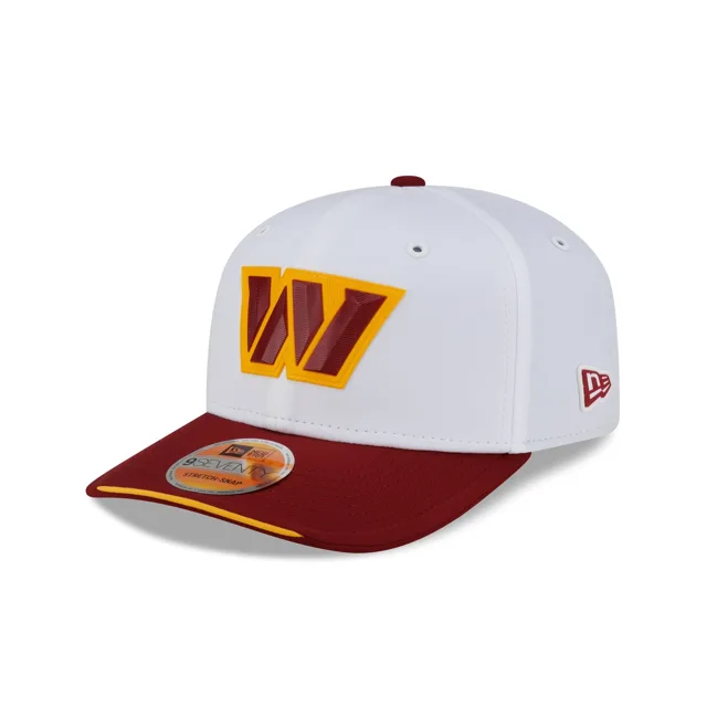 Washington Commanders 2026 Sideline Blanc 9SEVENTY Chapeau extensible à bouton-pression