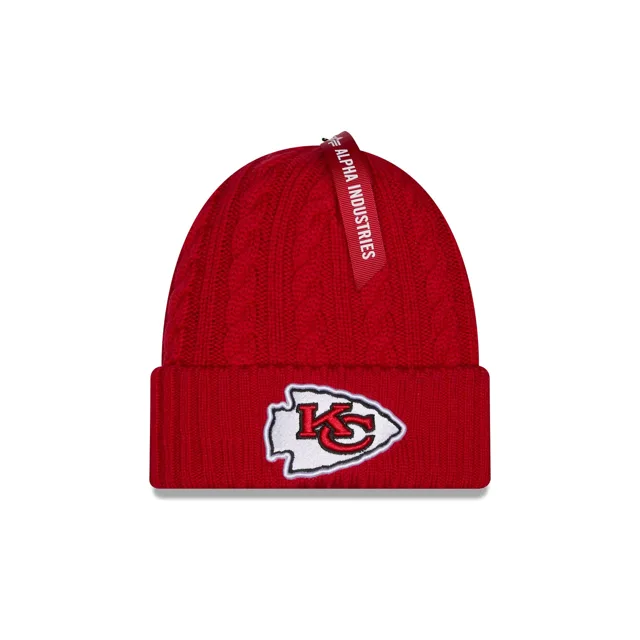 Alpha Industries x Kansas City Chiefs Bonnet en tricot torsadé